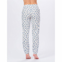 Pyjamas lång dam blommor  