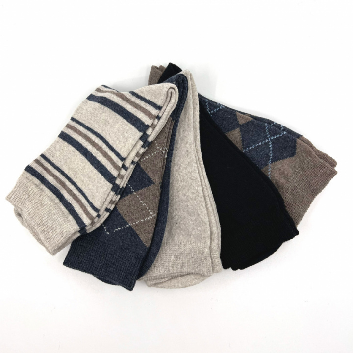 5-pack Mönstrade barnstrumpor i gruppen Strumpor / Barnstrumpor hos Gus Textil AB (929030r)