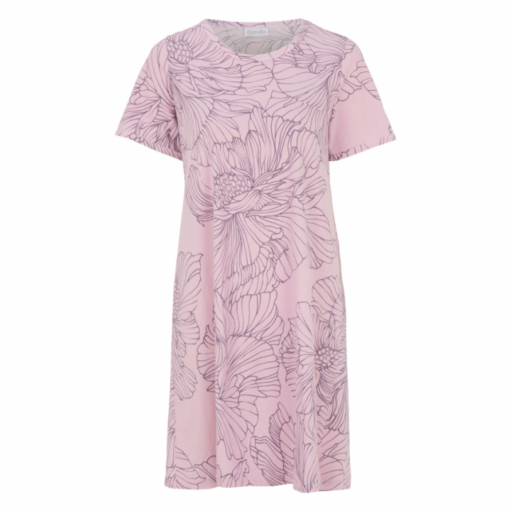 Fynd! Nattlinne kort ärm storblommigt i gruppen Fyndlåda! hos Gus Textil AB (929791r)