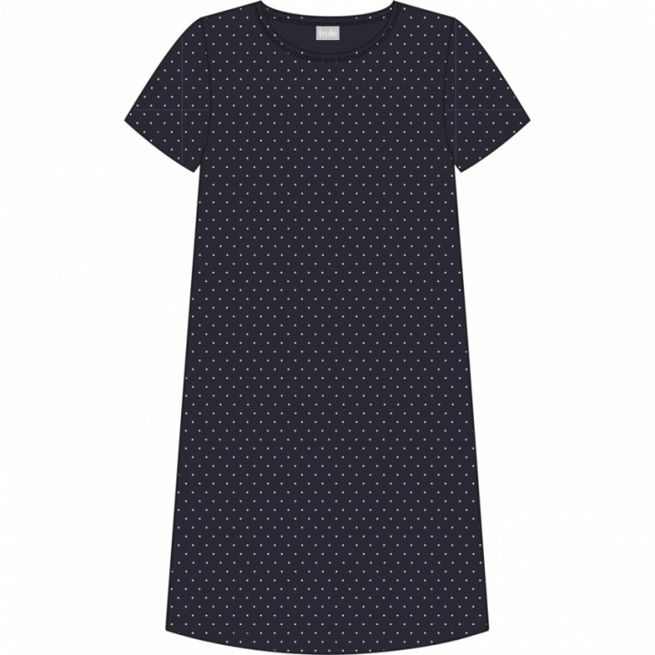 Nattlinne bambu kort ärm prickar i gruppen Dam / Nattlinne hos Gus Textil AB (930401r)