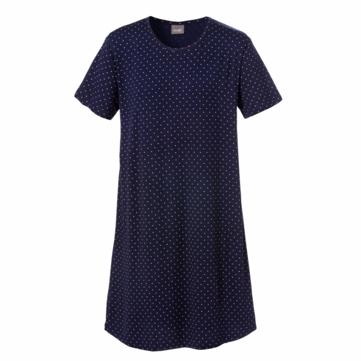 Nattlinne bambu kort ärm prickar i gruppen Dam / Nattlinne hos Gus Textil AB (930401r)